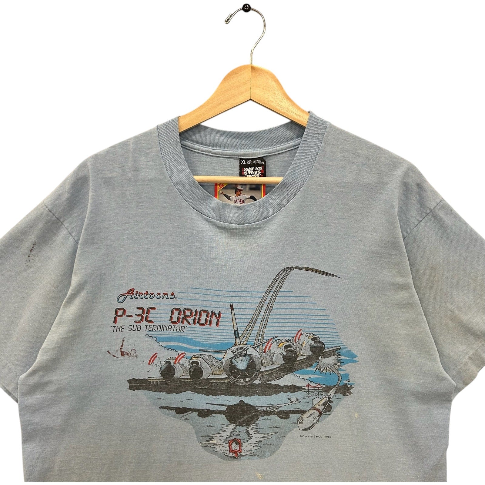 Vintage Airtoons P-3C Orion "The Sub Terminator" Tee 1985