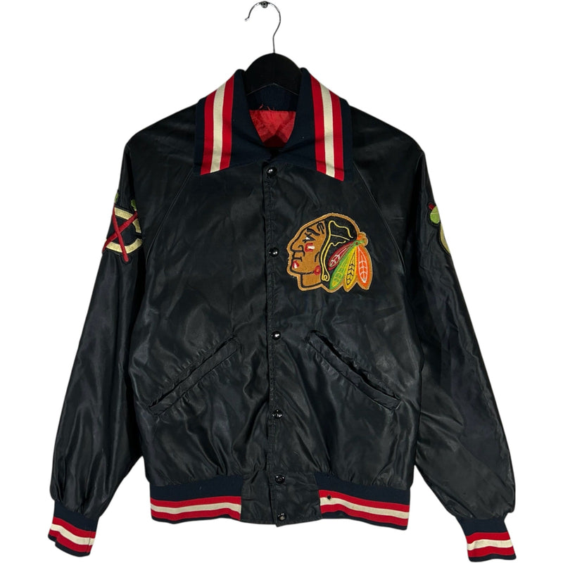 Vintage Starter Chicago Blackhawks Bobby Hull #9 Autographed Satin NHL Jacket