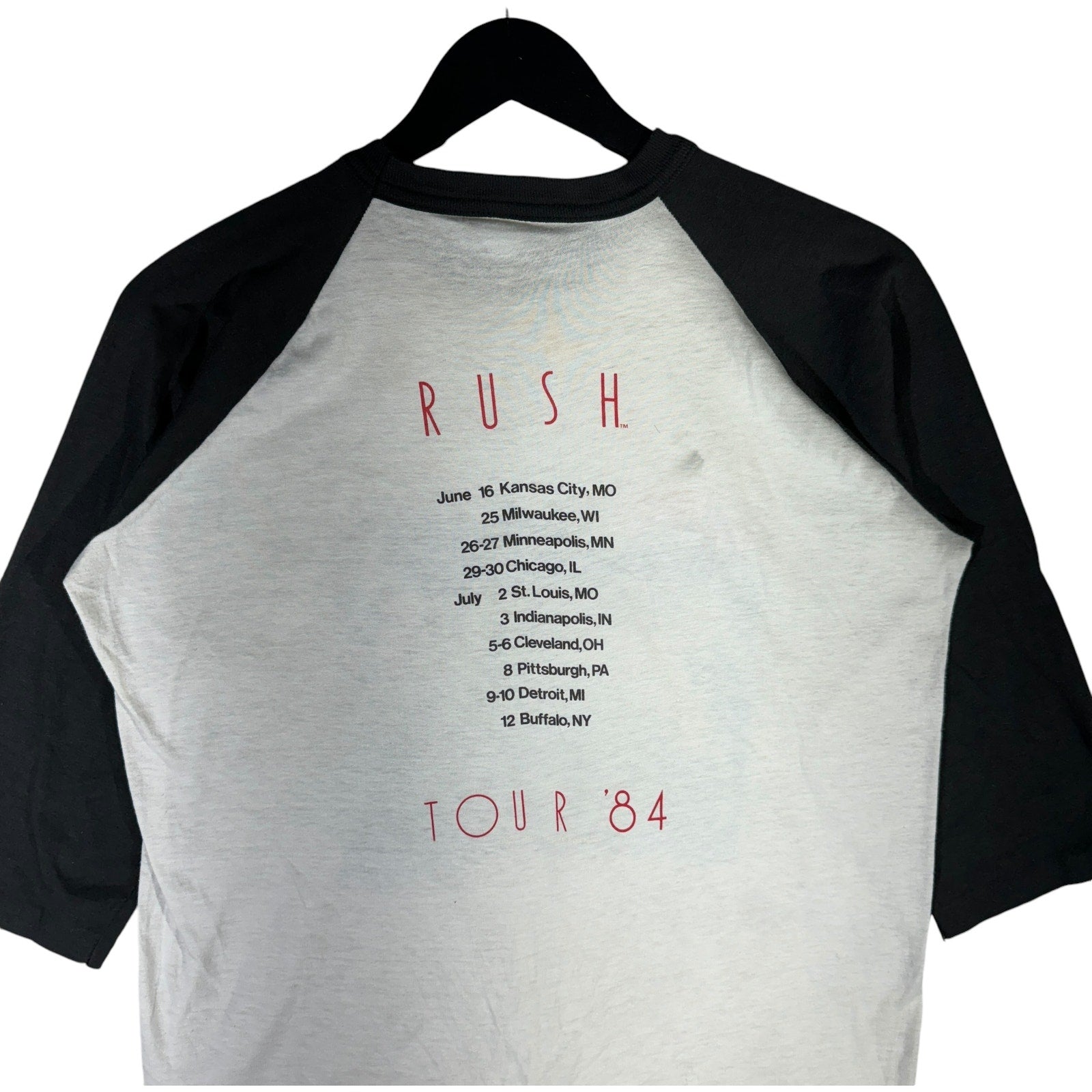 Vintage Rush Tour Raglan Long Sleeve 1984