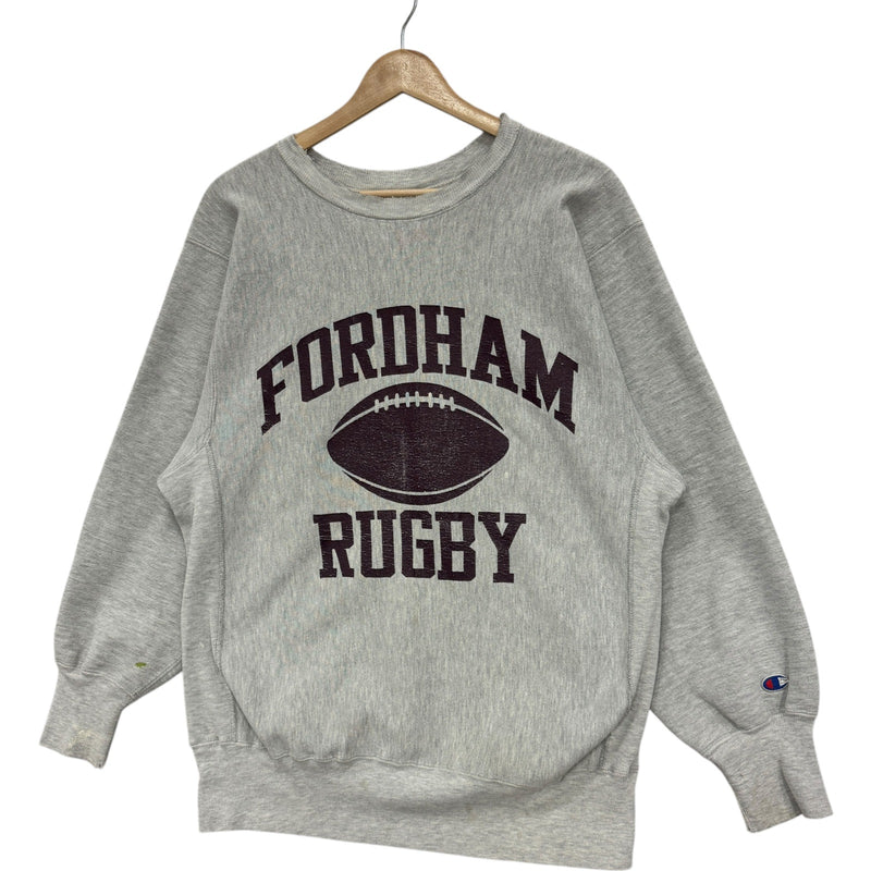 Vintage Champion Reverse Weave Fordham University Rugby Crewneck