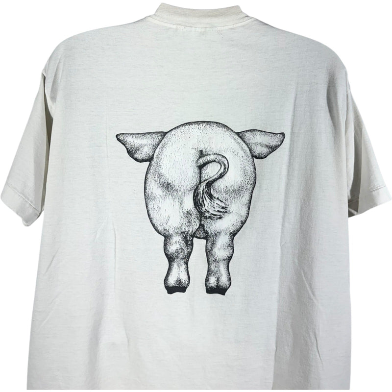 Vintage Michell Illustrated Pig Continuous Graphic Tee