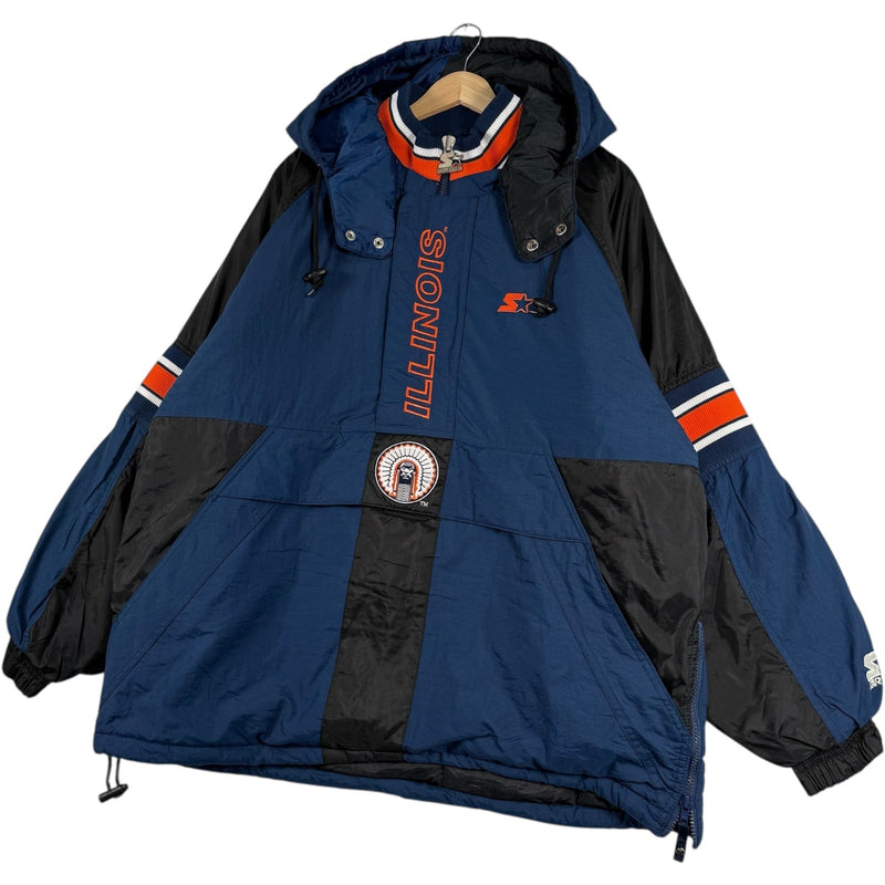 Vintage Starter University Of Illinois Puffer Jacket