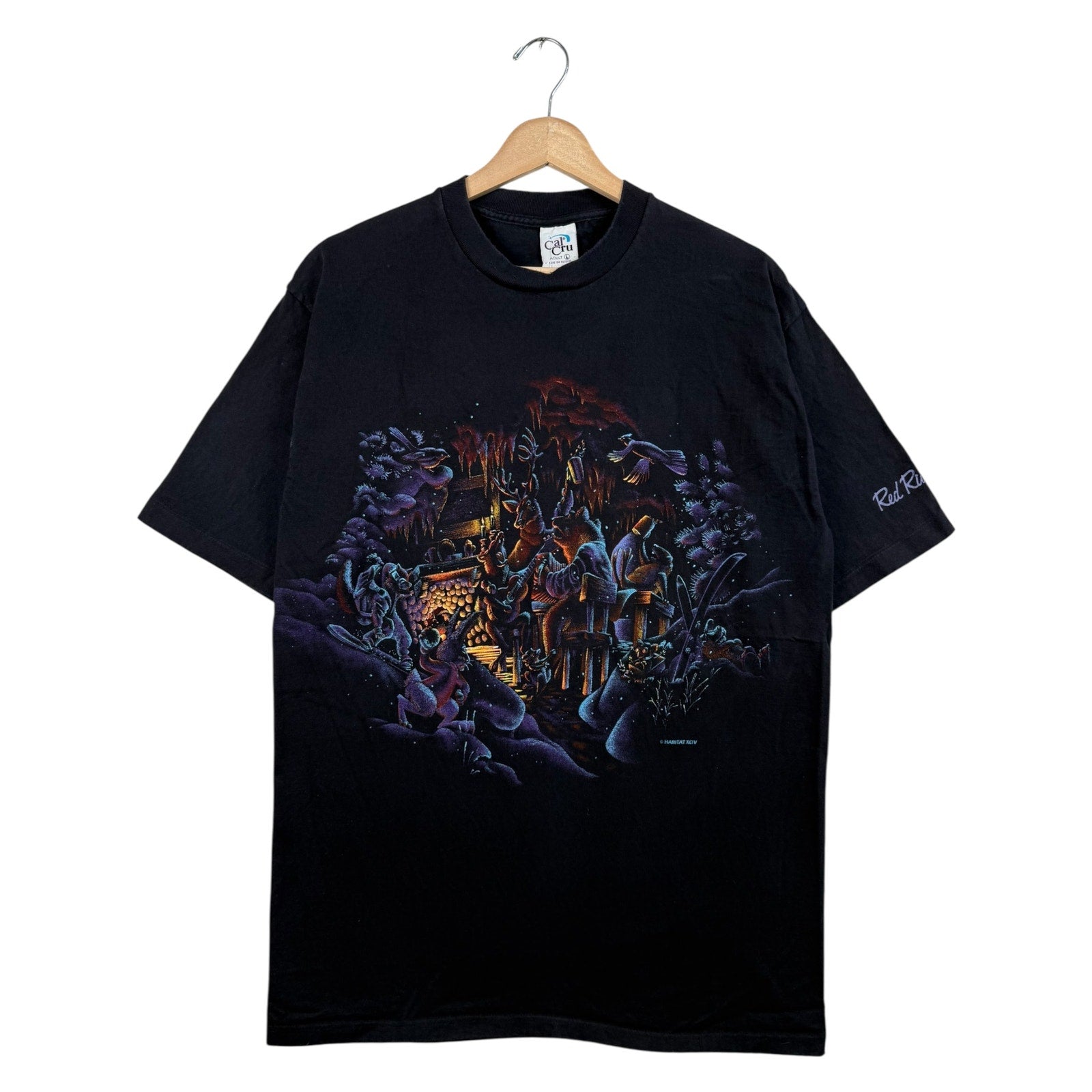 Vintage Winter Cabin Graphic T-Shirt