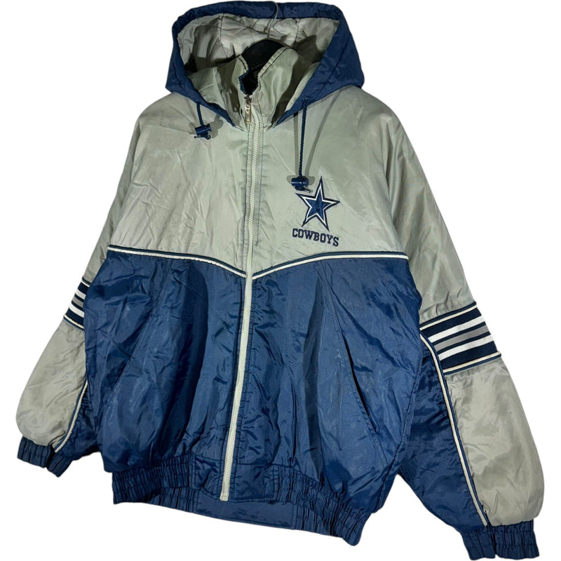 Vintage Dallas Cowboys Hooded NFL Puffer Jacket