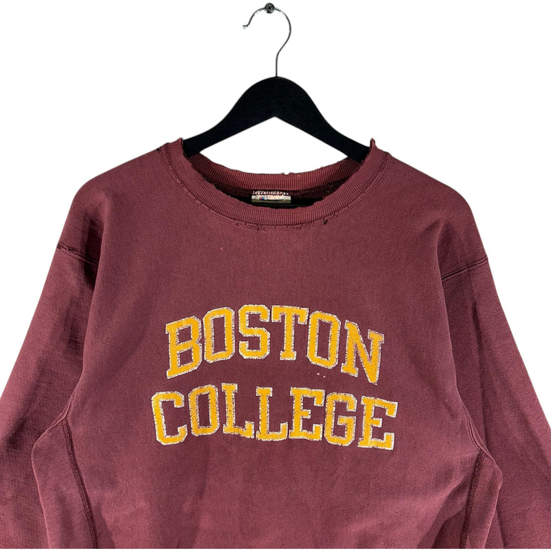 Vintage Champion Reverse Weave Boston College Spellout Crewneck