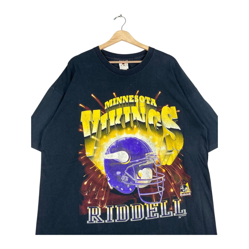 Vintage Minnesota Vikings Riddell Helmet NFL T-Shirt