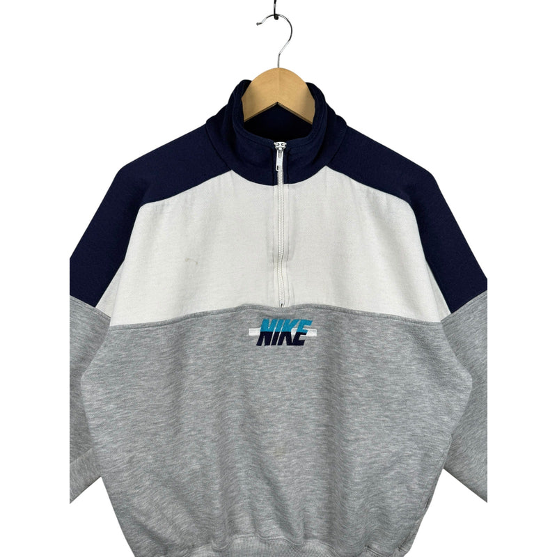 Vintage Nike Quarter Zip Mock Neck Pullover Sweatshirt