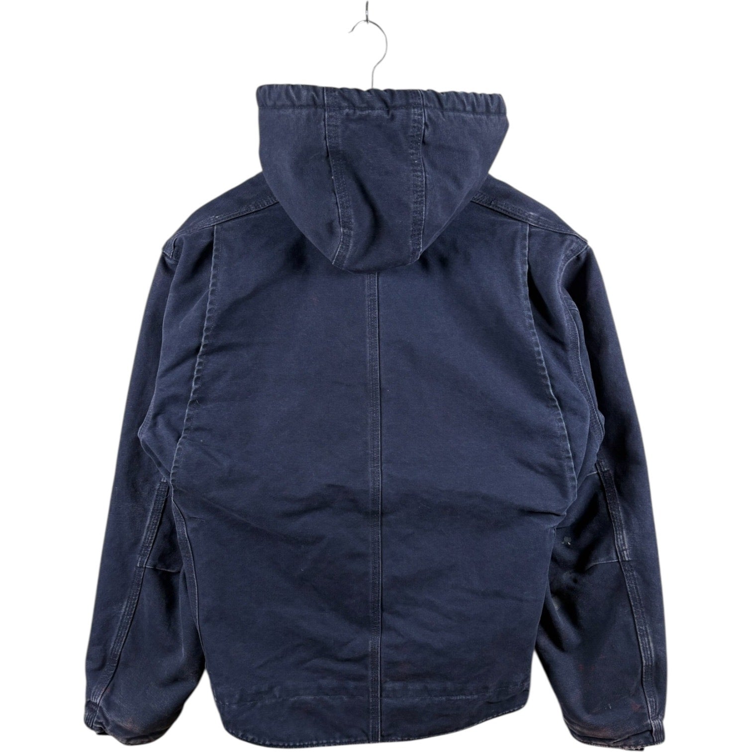 Vintage Carhartt Sherpa Lined Full Zip Hooded Workwear Jacket