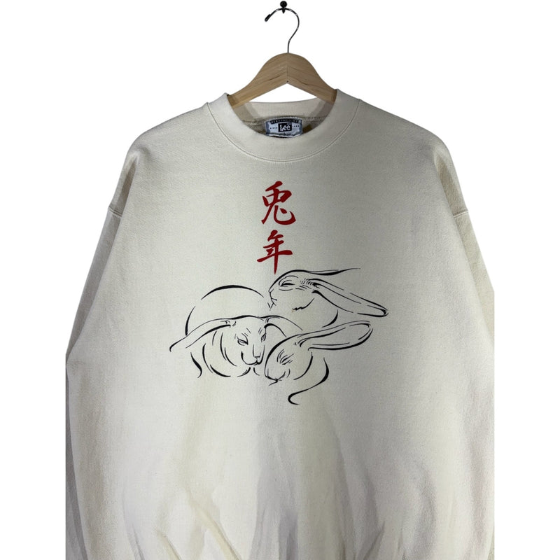 Vintage Year of the Rabbit Chinese Zodiac Graphic Crewneck