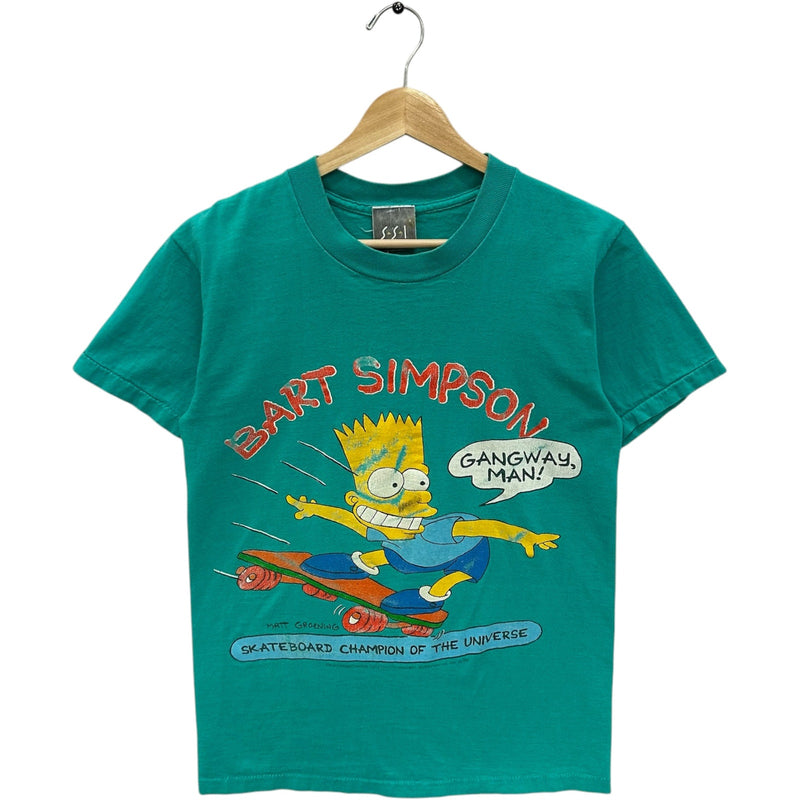 Vintage Bart Simpson Skateboard Champion Of The Universe Tee