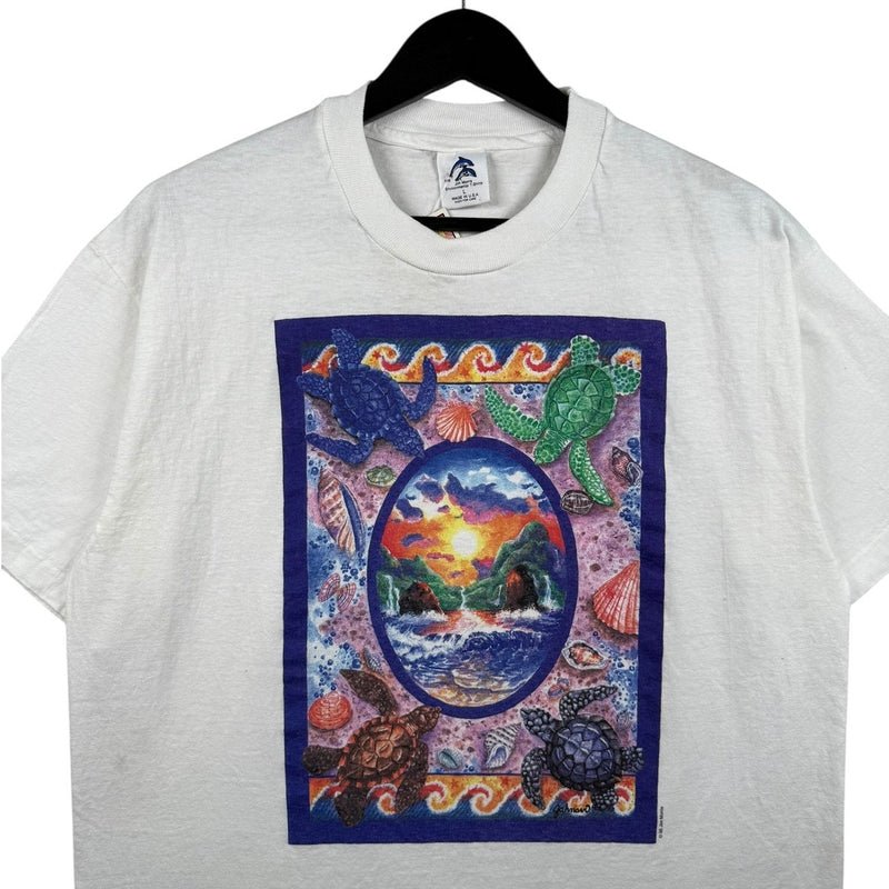 Vintage Ocean Sea Turtle Graphic T-Shirt