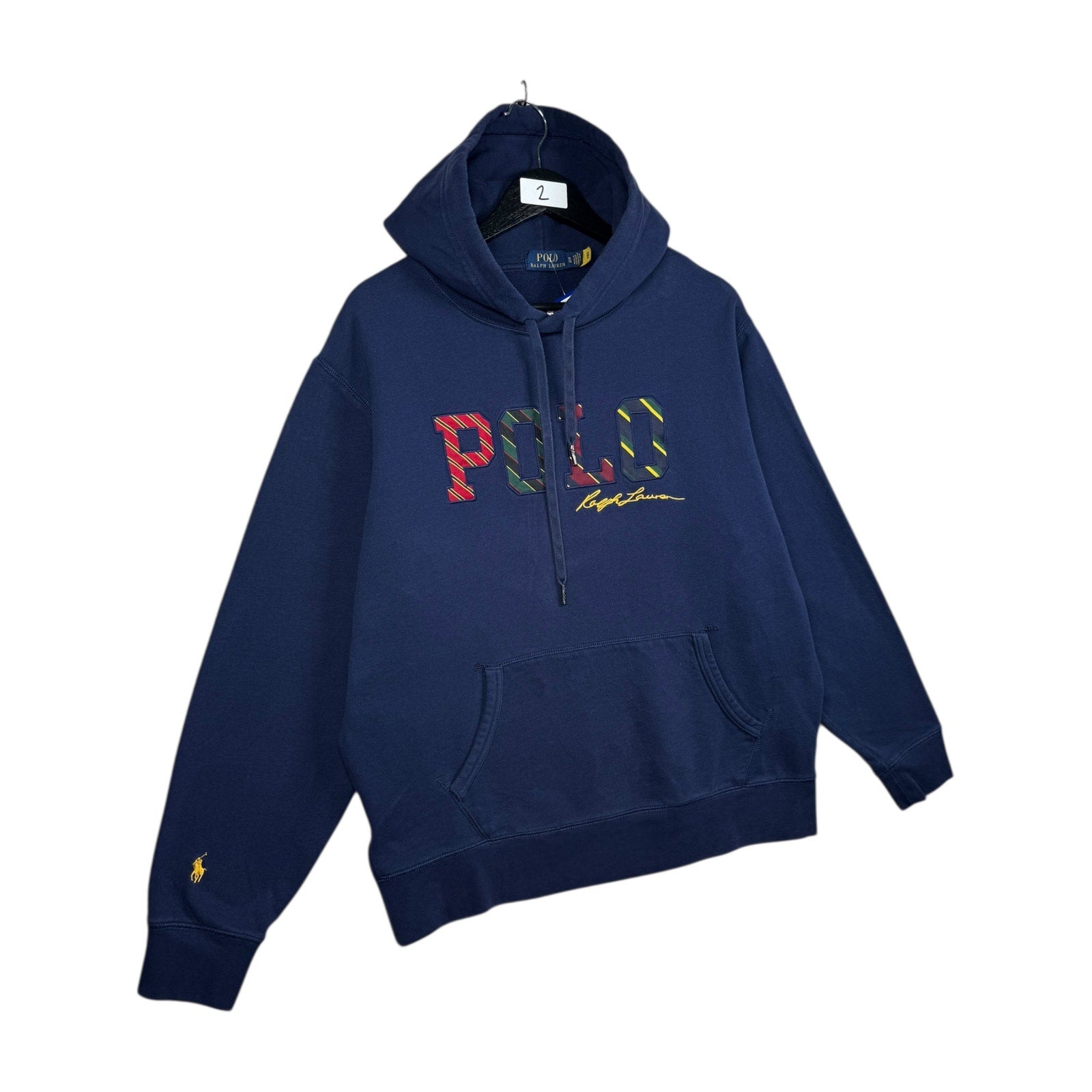 Vintage Polo by Ralph Lauren Striped Logo Hoodie
