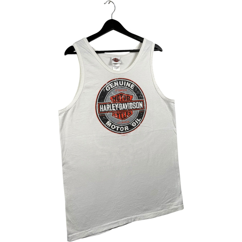 Vintage Harley Davidson Central Texas Motor Oil Tank Top