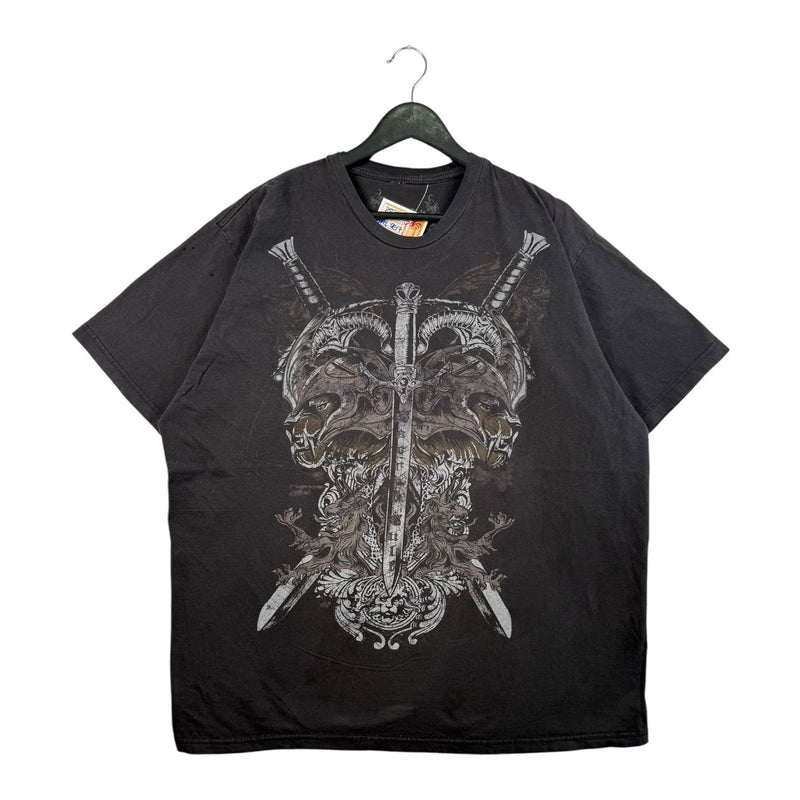 Y2K Sacred Cult Lions & Swords T-Shirt