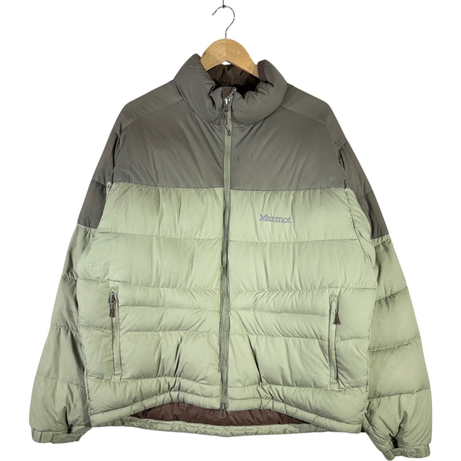 Vintage Marmot Colorblock Full Zip Puffer Jacket