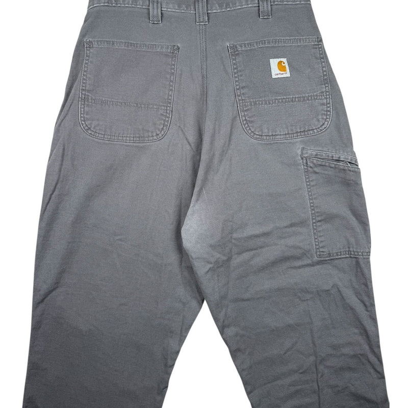Vintage Carhartt Tribal Flame Patchwork Carpenter Pants 44
