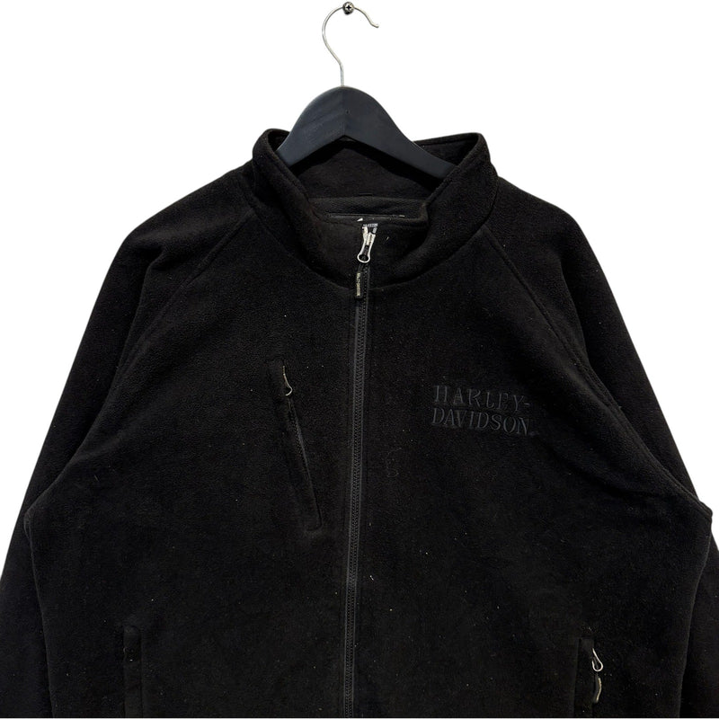 Vintage Harley Davidson Embroidered Fleece