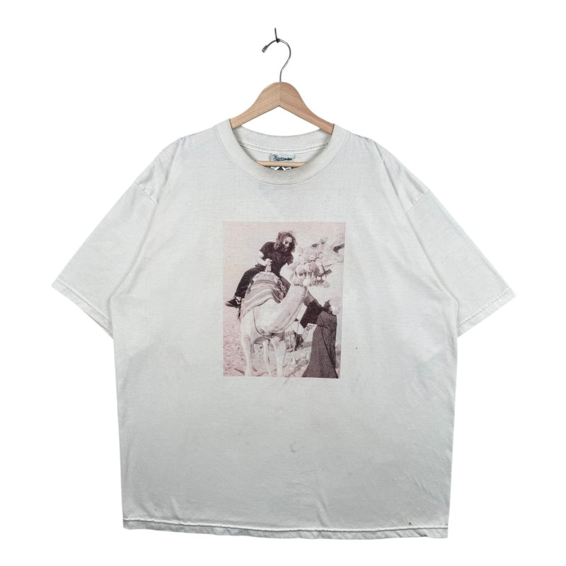 Vintage Camel Rider Desert Photo Graphic T-Shirt