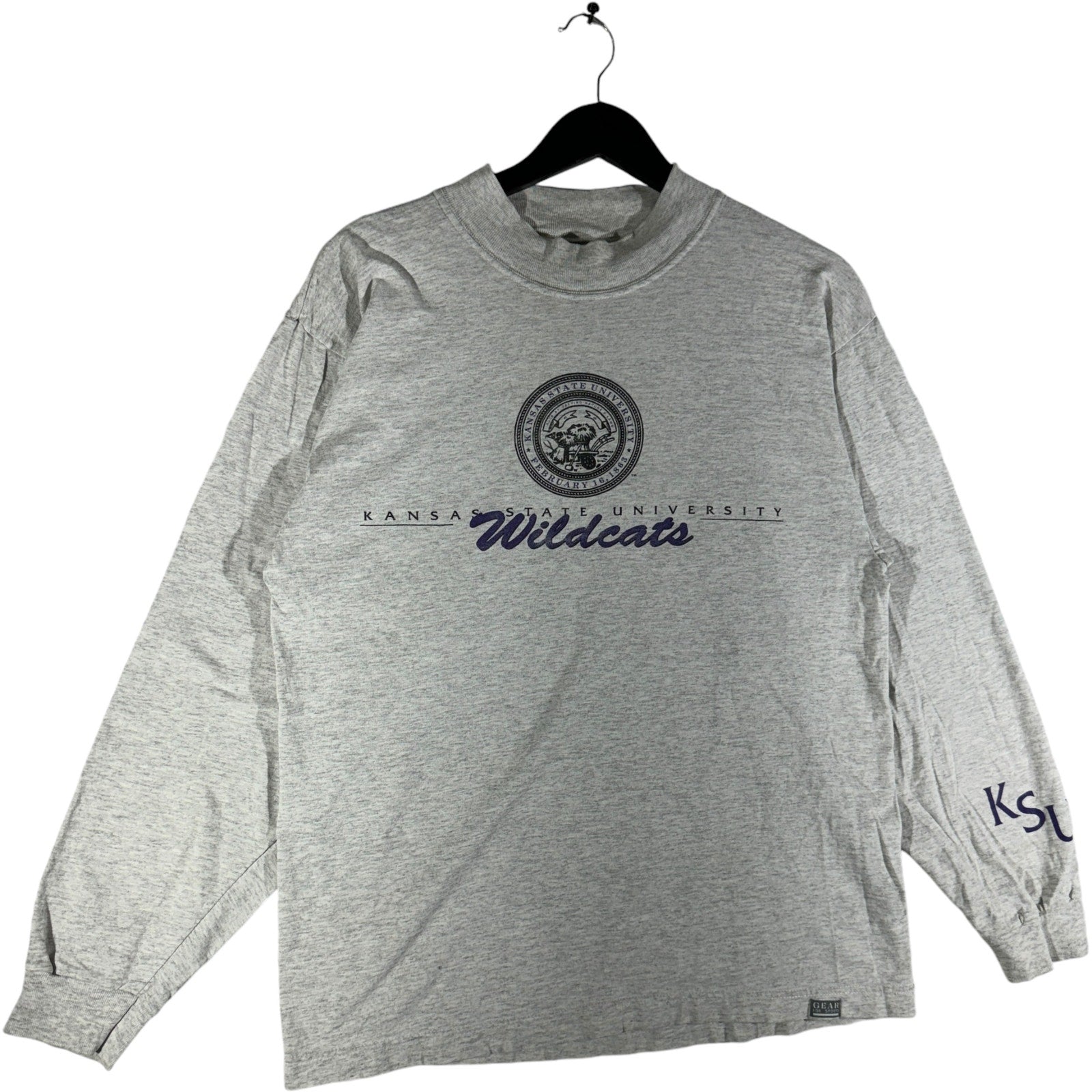 Vintage Kansas State University Wildcats Crest Long Sleeve