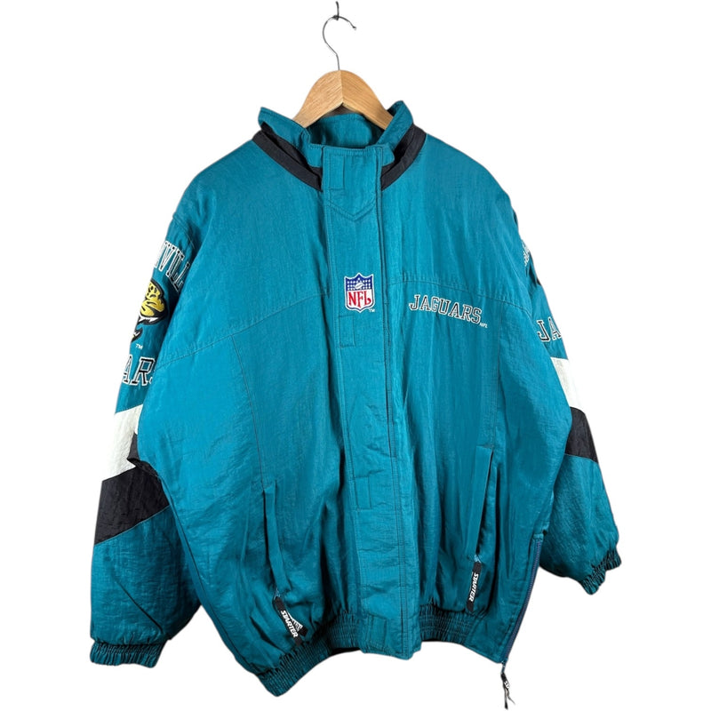 Vintage Starter NFL Jacksonville Jaguars Puffer Jacket Large