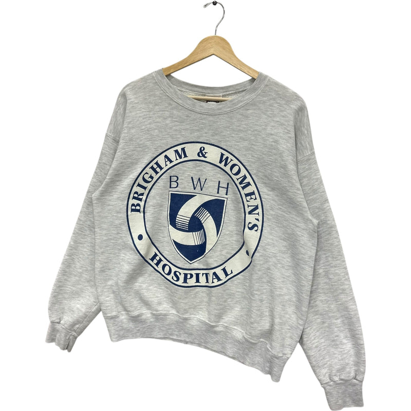 Vintage Nutmeg Brigham & Women's Hospital Crest Crewneck