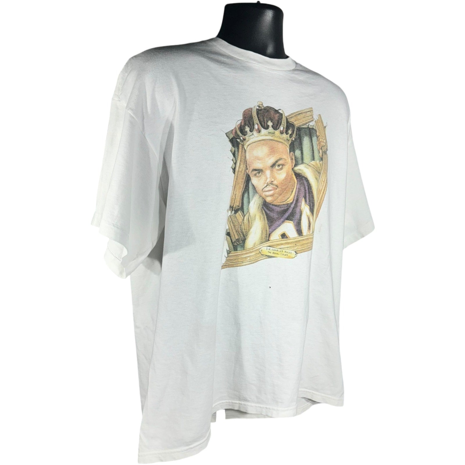 Vintage Charles Barkley "Rules The Royal Court" Nike Caricature Tee 90s