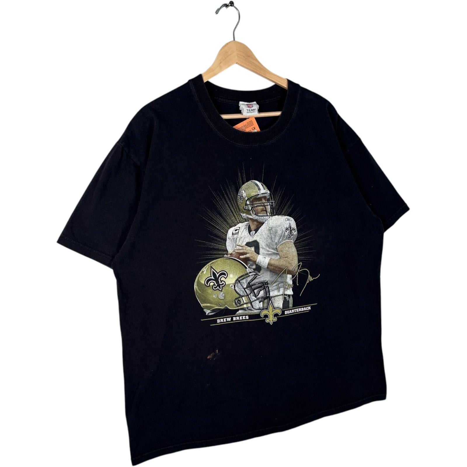 Vintage New Orleans Saints Drew Brees #9 Full Body Tee