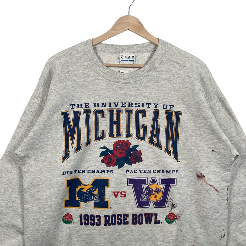Vintage University Of Michigan Rose Bowl Crewneck 1993