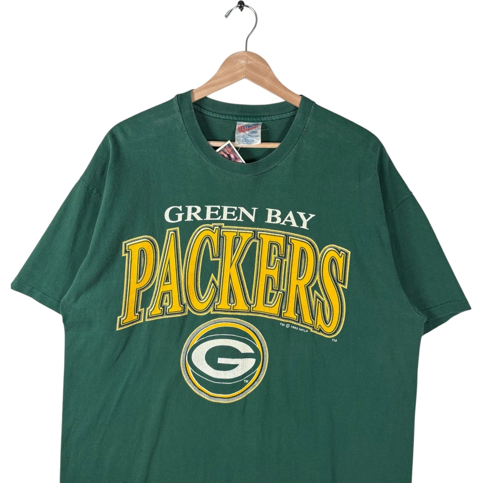 Vintage Green Bay Packers Spellout NFL Tee 90s