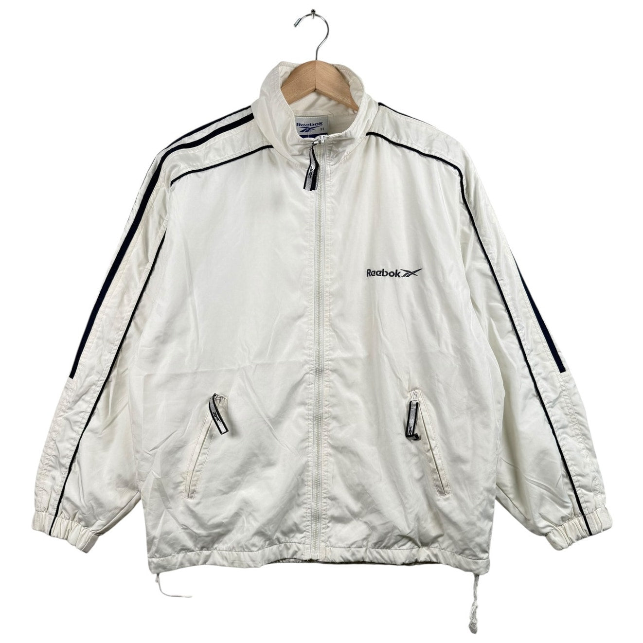 Vintage Reebok Chest Logo Retro Full Zip Track Jacket