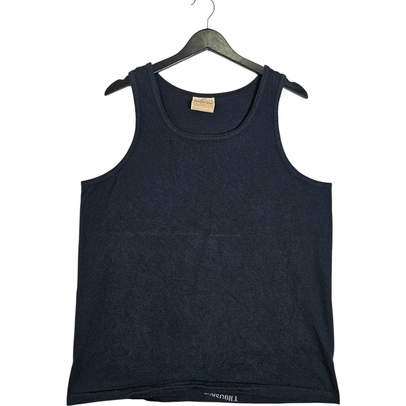 Vintage The Mountain Grim Reaper Flaming Motorcycle Tank Top