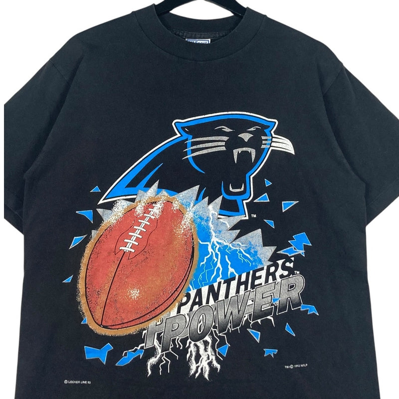 Vintage Carolina Panthers "Panthers Power" NFL T-Shirt 90s