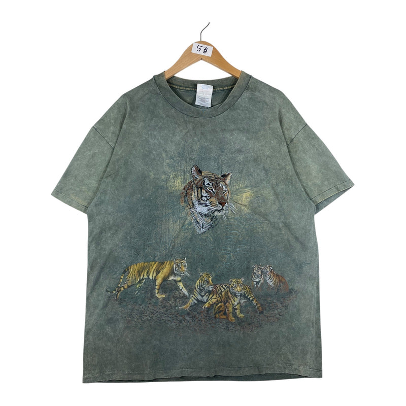 Vintage Tiger Tie Dye Art Print T-Shirt