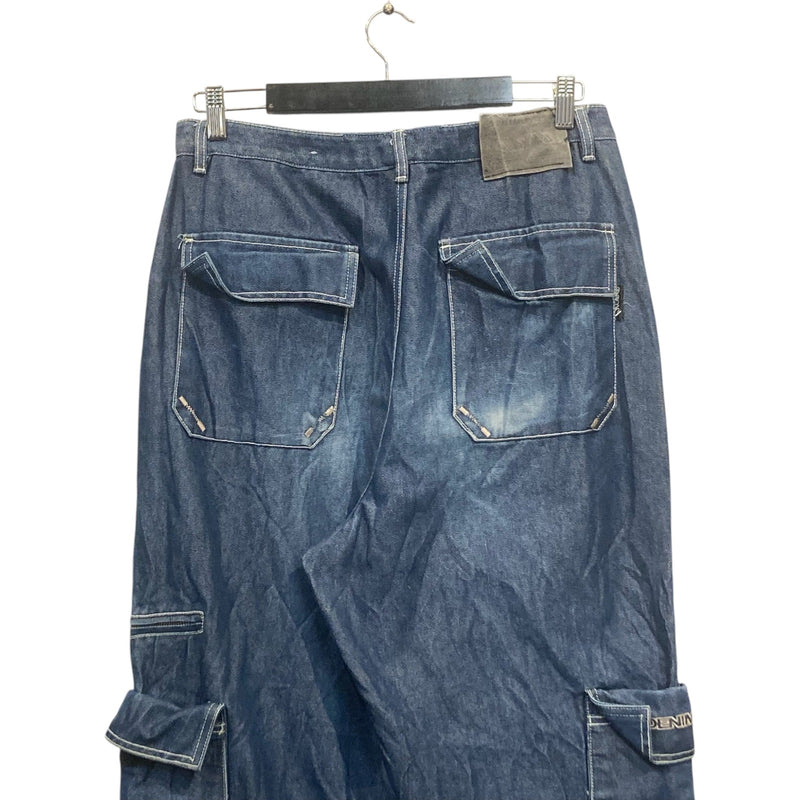 Vintage P.21! Y2K Denim Cargo Pants 32x26
