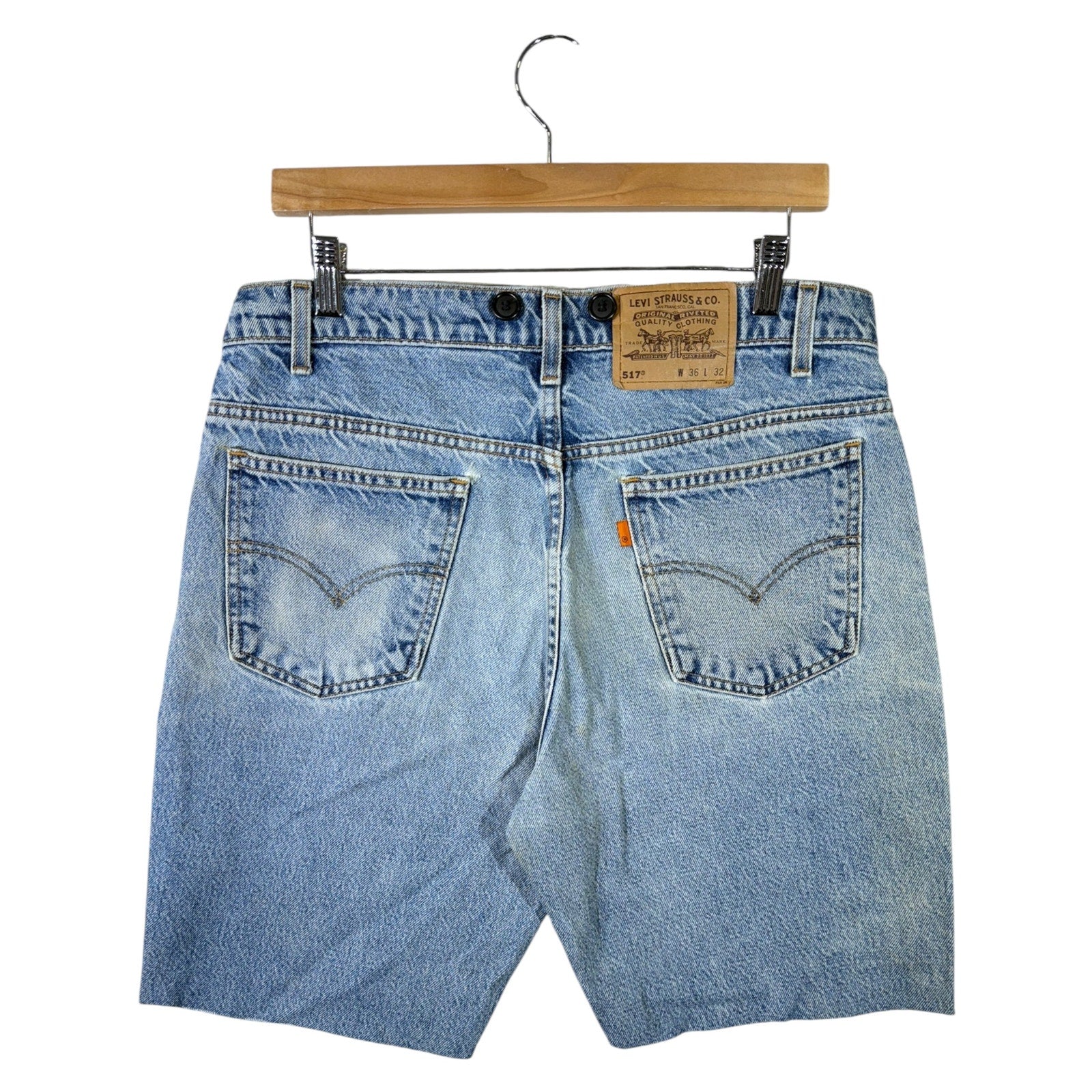 Vintage Levi's Orange Tab 517 Denim Shorts 36