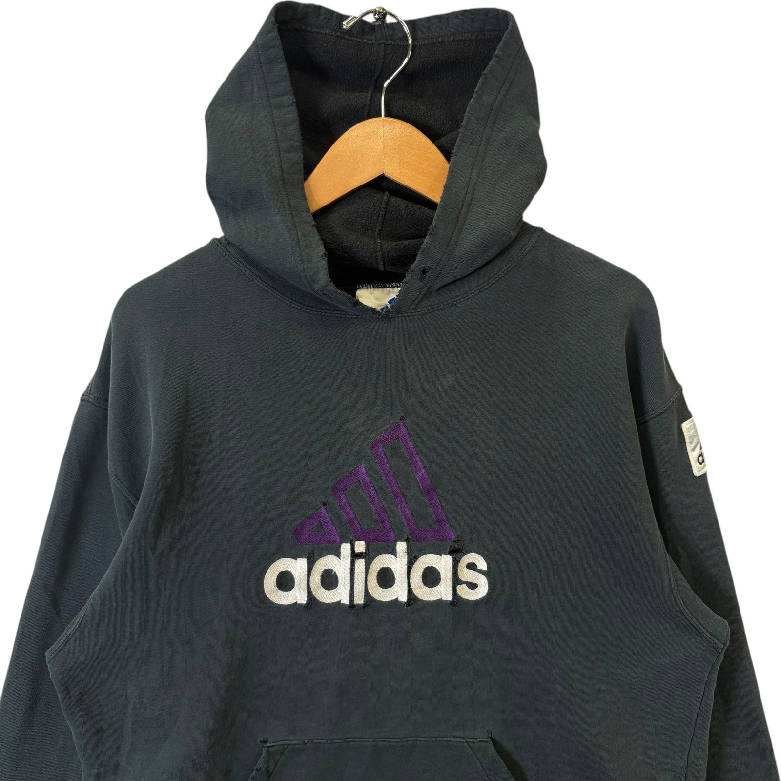 Vintage Adidas Arm Patch Hoodie