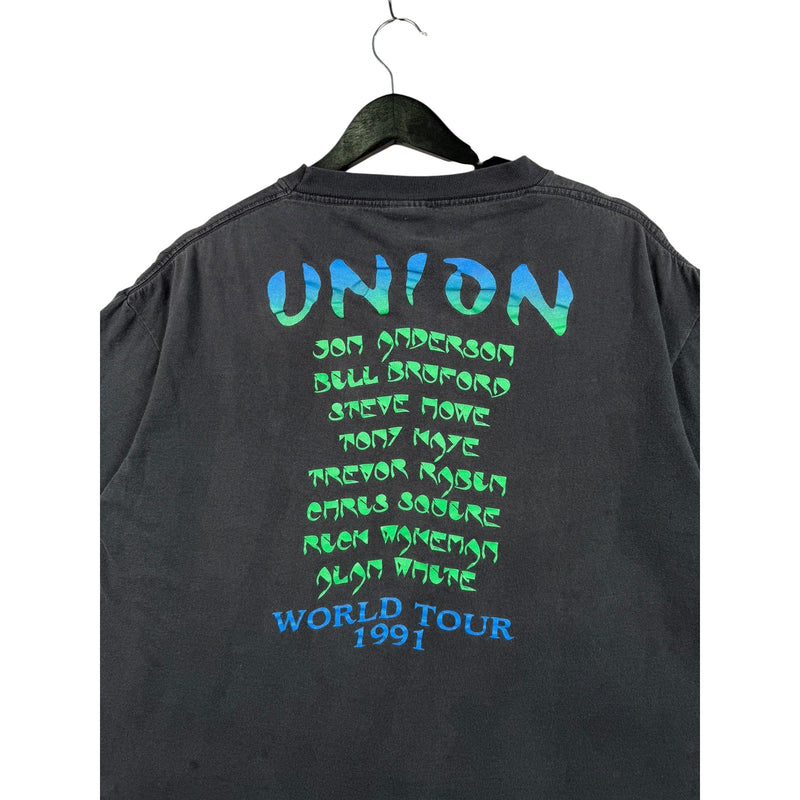Vintage YES Union World Tour 1991 Rock Band T-Shirt
