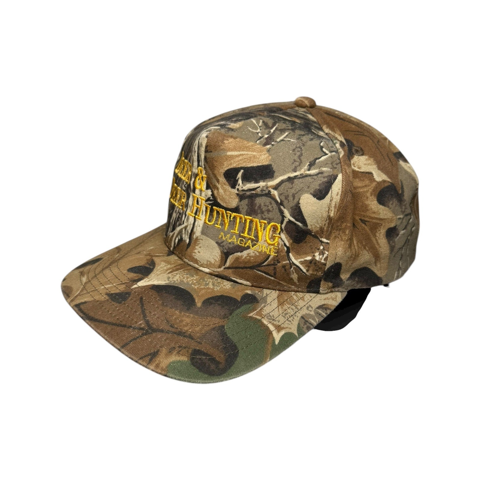 Vintage Deer & Deer Hunting Magazine Camo Snapback Hat OSFA