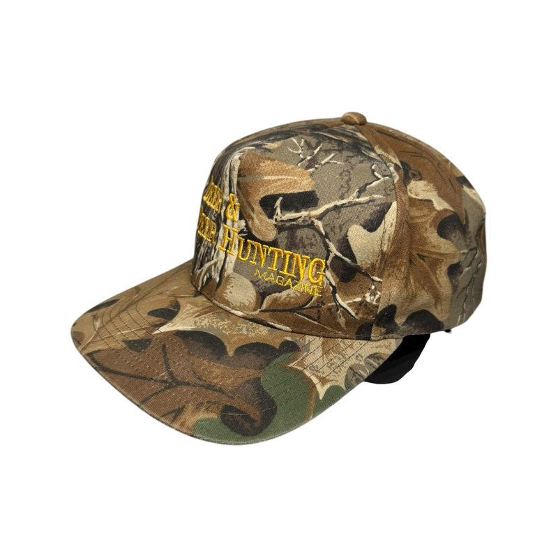 Vintage Deer & Deer Hunting Magazine Camo Snapback Hat OSFA