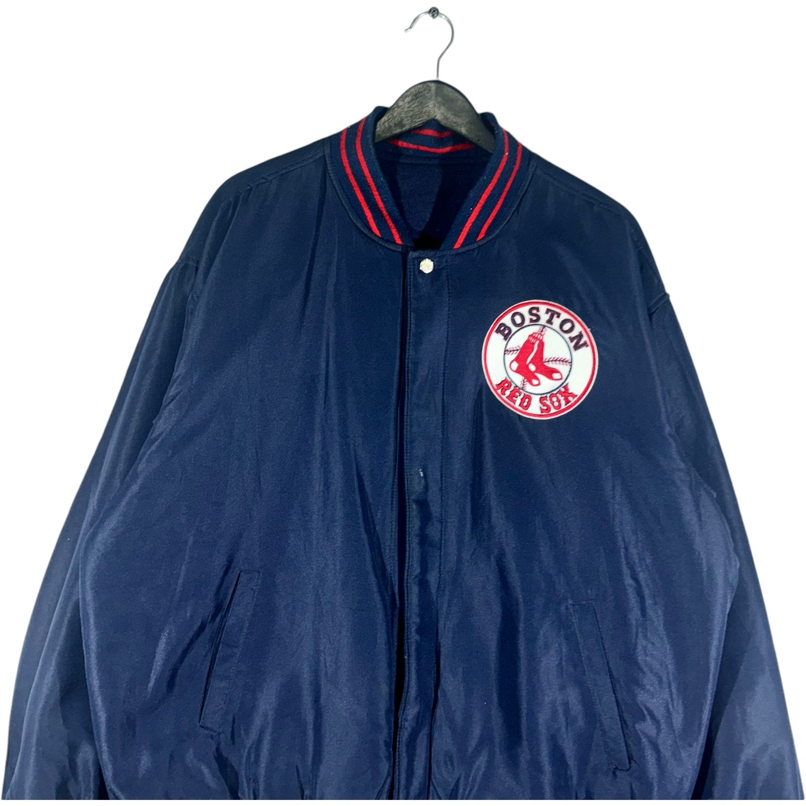 Vintage Jeff Hamilton Boston Red Sox Reversible Varsity Jacket