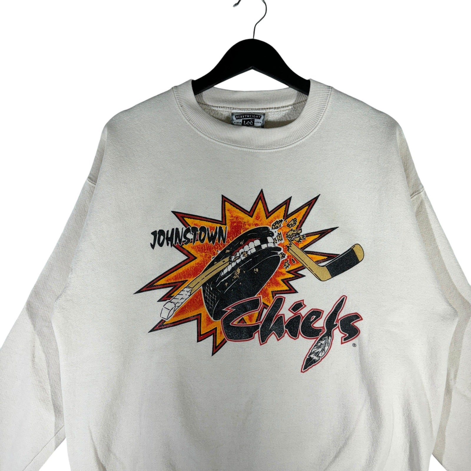 Vintage Johnstown Chiefs Hockey Crewneck 90s