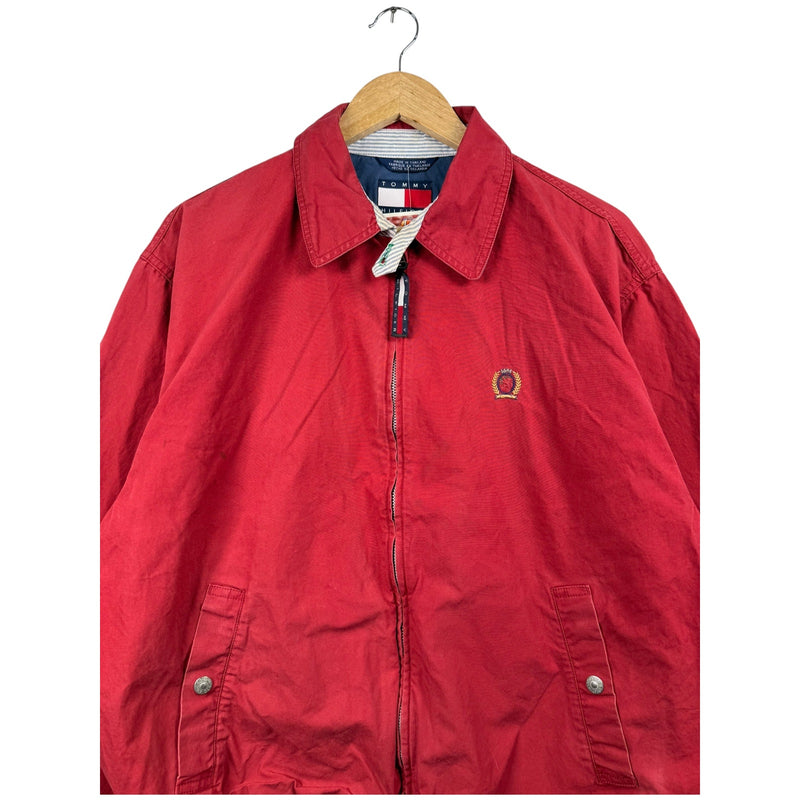 Vintage Tommy Hilfiger Collared Full Zip Bomber Jacket
