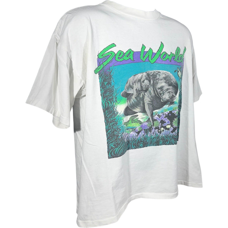 Vintage Manatee Sea World Souvenir Tee 90s