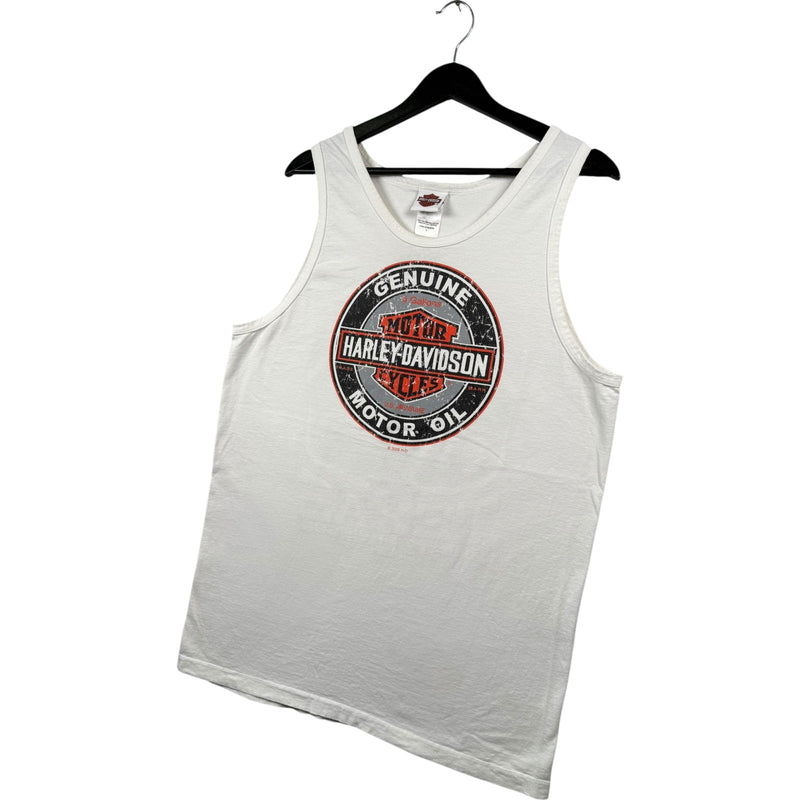 Vintage Harley Davidson Central Texas Motor Oil Tank Top