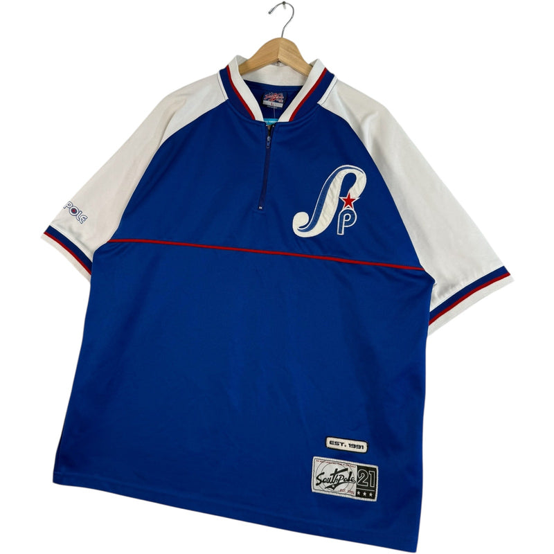 Vintage Southpole Logo Color Block 1/4 Zip Jersey