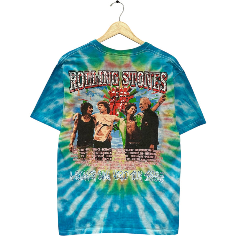 Vintage Rolling Stones A Bigger Bang Tour Tie Dye Band Tee