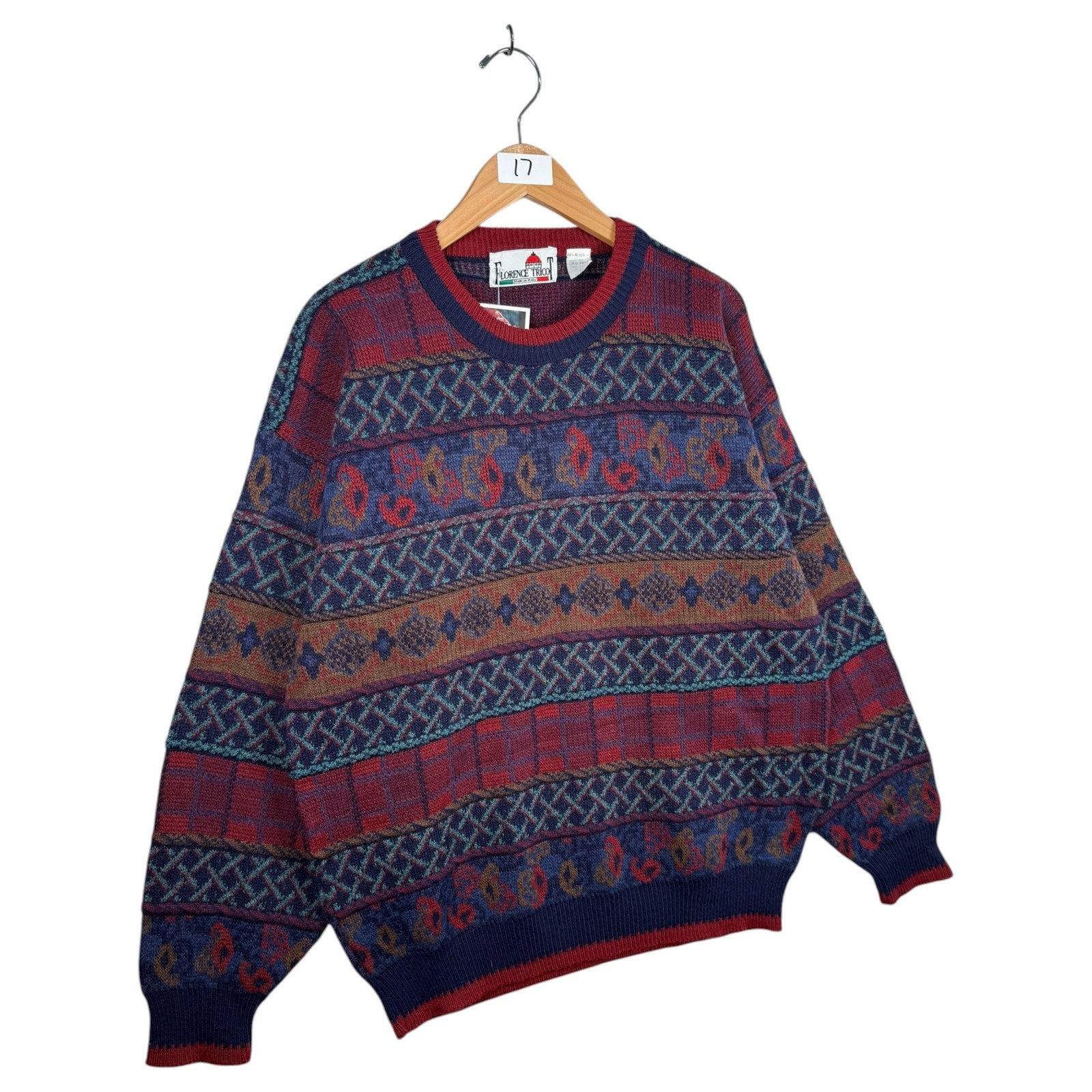 Vintage Florence Tricot Abstract Sweater