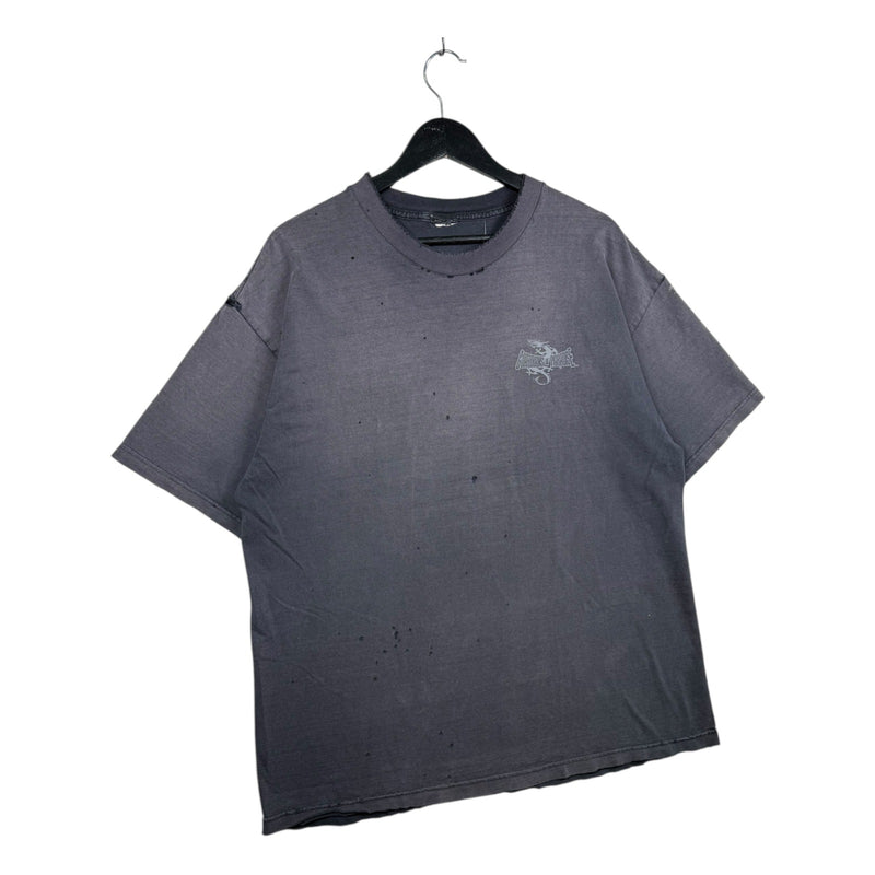 Vintage Dragon Tiger Yin Yang Distressed T-Shirt