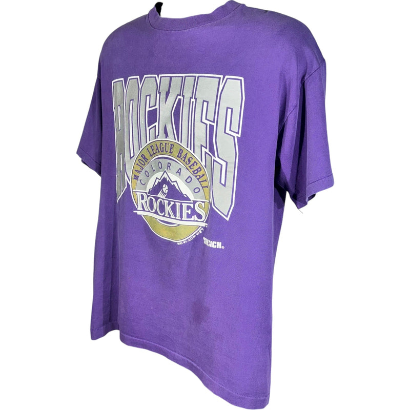 Vintage Colorado Rockies Spellout Logo Tee