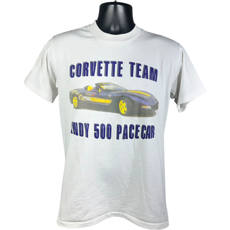 Vintage Walk America Indy 500 Pace Car Corvette Team Tee 90s